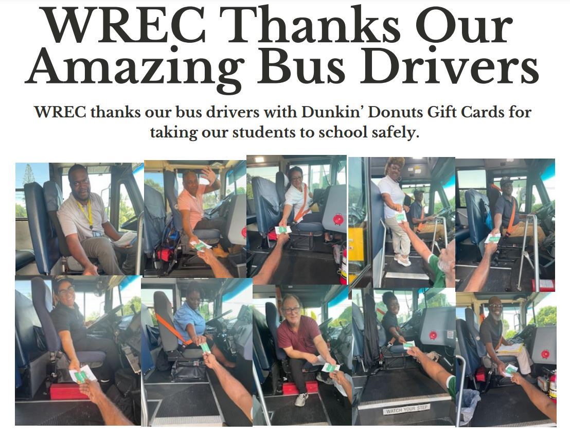 Giving Bus Drivers Gift card as a token of appreciation